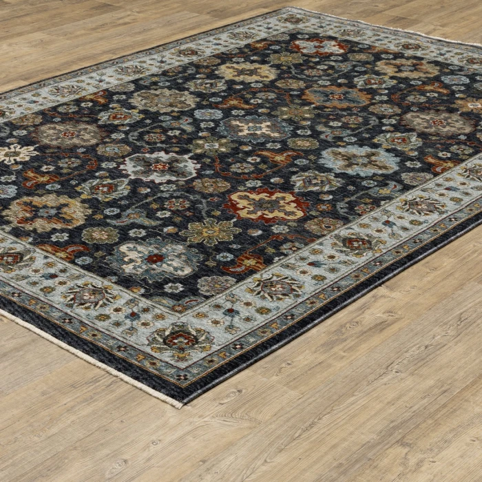 Oriental Weavers Area Rug Aberdeen 561B1 Blue 7'10" X 10'10"
