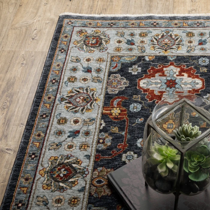 Oriental Weavers Area Rug Aberdeen 561B1 Blue 7'10" X 10'10"