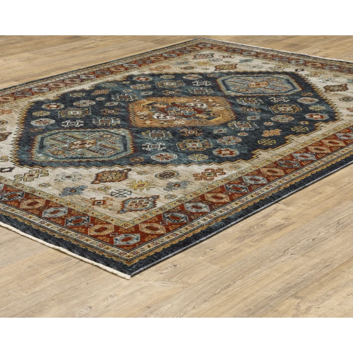 Oriental Weavers Area Rug Aberdeen 005W1 Blue 3' 3" X  5'