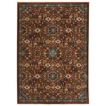 Oriental Weavers Aberdeen 006R1 Red/ Multi Area Rug 7 ft. 10 in. X 10 ft. 10 in. Rectangle