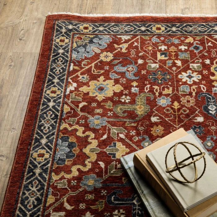 Oriental Weavers Area Rug Aberdeen 006R1 Red 5' 3" X  7' 6"