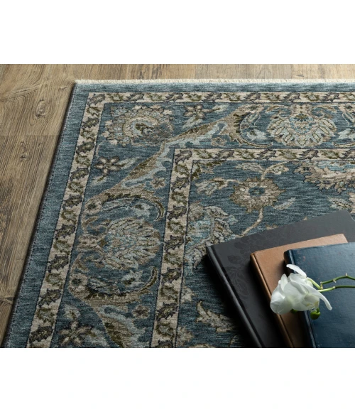 Oriental Weavers ABERDEEN 70h Blue/Beige Rug 5'3X7'6