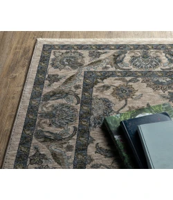 Oriental Weavers Aberdeen 70I Beige/ Blue 2 Ft. X 3 Ft. Rectangle Rug