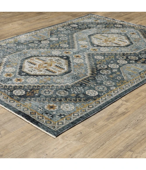 Oriental Weavers Area Rug Aberdeen 7150B Blue 6' 7" X  9' 6"