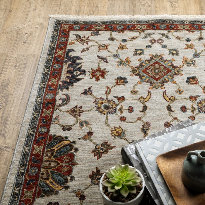 Oriental Weavers Area Rug Aberdeen 751W1 Ivory 6' 7" X  9' 6"