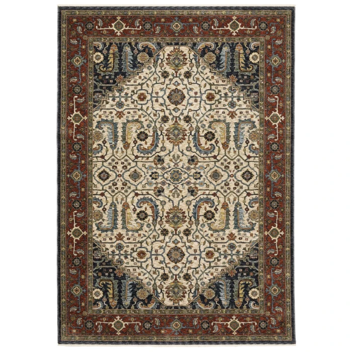 Oriental Weavers Area Rug Aberdeen 752W1 Ivory 6' 7" X  9' 6"