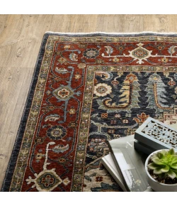 Oriental Weavers Aberdeen 752W1 Ivory/ Red Area Rug 9 ft. 10 in. X 12 ft. 10 in. Rectangle