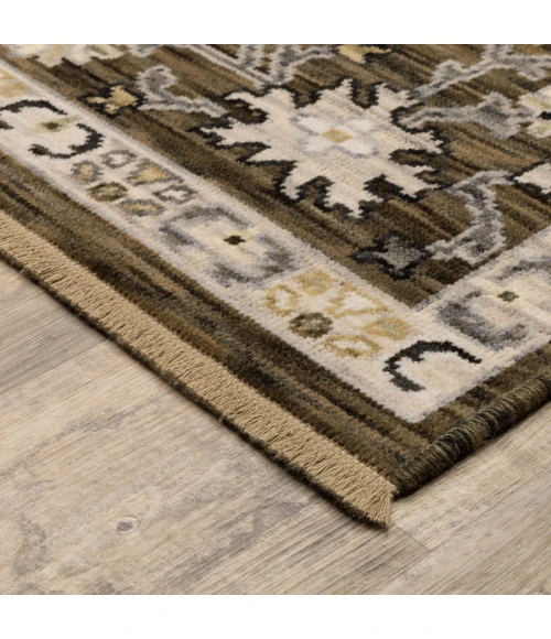 Oriental Weavers ACACIA Brown ACA01 7ft.10in. X 10ft.10in. Rect. Rug