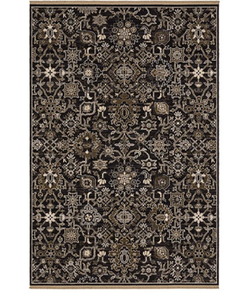 Oriental Weavers ACACIA Black ACA05 6ft. 7in. X 9ft. 6in. Rect. Rug