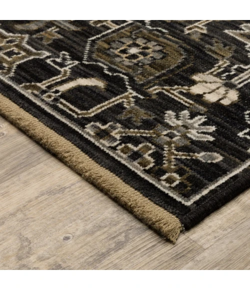 Oriental Weavers ACACIA Black ACA05 6ft. 7in. X 9ft. 6in. Rect. Rug