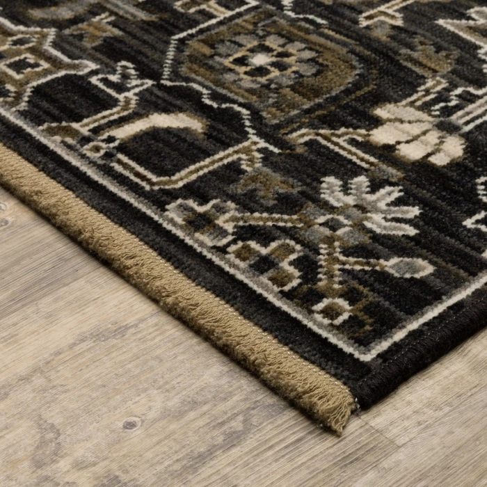 Oriental Weavers ACACIA Black ACA05 7ft.10in. X 10ft.10in. Rect. Rug