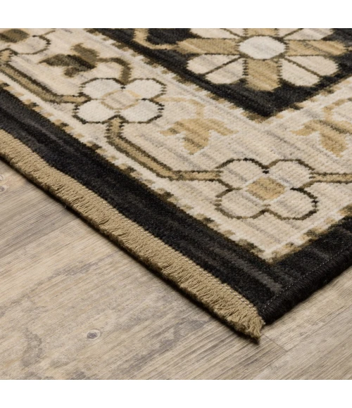 Oriental Weavers ACACIA Black ACA10 2ft. 6in. X 10ft. Rect. Rug