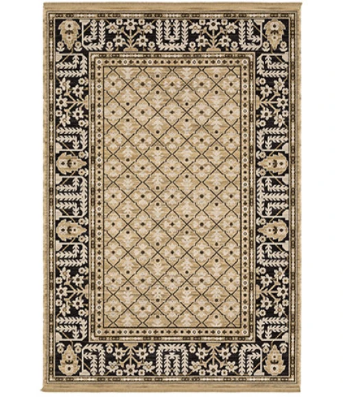 Oriental Weavers ACACIA Tan ACA12 6ft. 7in. X 9ft. 6in. Rect. Rug