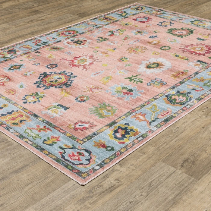 Oriental Weavers ADDISON Pink ADD01 5ft. X 7ft. Rect. Rug