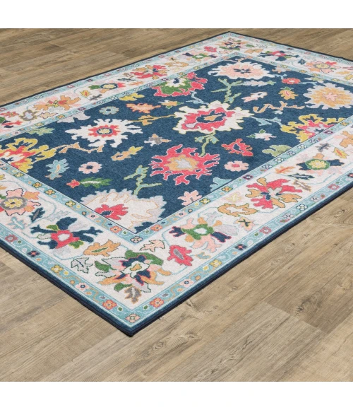 Oriental Weavers ADDISON Blue ADD03 9ft.10in. X 12ft. Rect. Rug