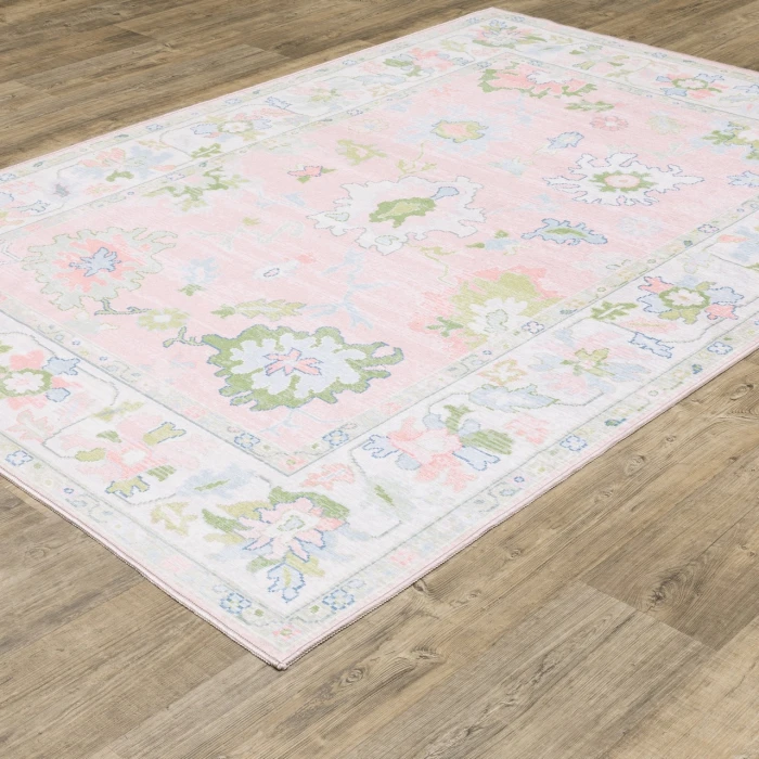 Oriental Weavers ADDISON Pink ADD04 5ft. X 7ft. Rect. Rug