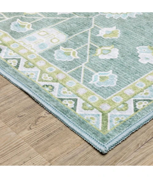 Oriental Weavers ADDISON Teal ADD08 3ft. 3in. X 5ft. Rect. Rug