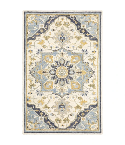 Oriental Weavers Area Rug Alfresco 28402 Blue 3' 6" X  5' 6"