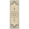 Oriental Weavers Alfresco 28402 Blue/ Ivory Area Rug 2 ft. 6 in. X 8 ft. Runner