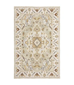 Oriental Weavers Alfresco 28403 Ivory/ Beige Area Rug 3 ft. 6 in. X 5 ft. 6 in. Rectangle