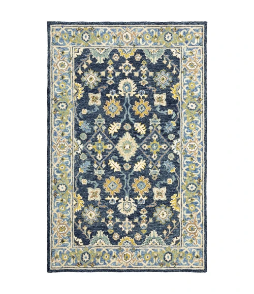 Oriental Weavers Area Rug Alfresco 28405 Navy 3' 6" X  5' 6"
