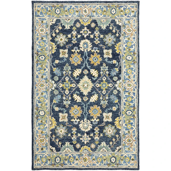 Oriental Weavers Area Rug Alfresco 28405 Navy 5' X  8'