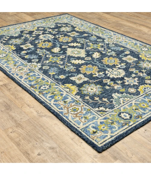 Oriental Weavers Area Rug Alfresco 28405 Navy 3' 6" X  5' 6"