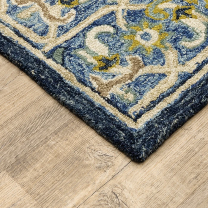 Oriental Weavers Area Rug Alfresco 28405 Navy 5' X  8'