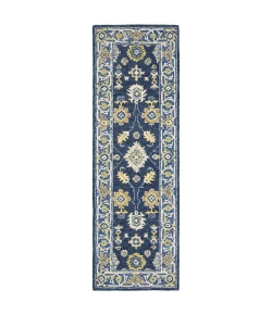Oriental Weavers Alfresco 28405 Navy/ Blue Area Rug 2 ft. 6 in. X 8 ft. Runner