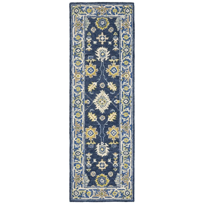Oriental Weavers Area Rug Alfresco 28405 Navy 5' X  8'