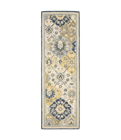 Oriental Weavers Alfresco 28406 Blue/ Gold Area Rug 2 ft. 6 in. X 8 ft. Runner