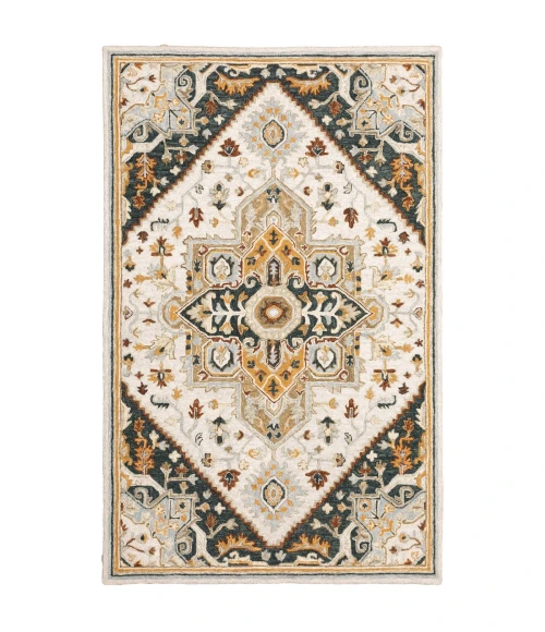 Oriental Weavers Area Rug Alfresco 28407 Ivory 5' X  8'