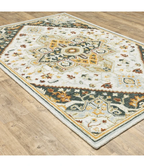 Oriental Weavers Area Rug Alfresco 28407 Ivory 5' X  8'