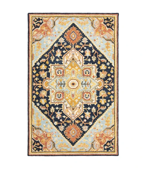 Oriental Weavers Area Rug Alfresco 28408 Navy 3' 6" X  5' 6"