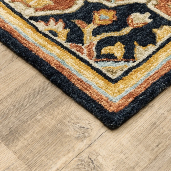 Oriental Weavers Area Rug Alfresco 28408 Navy 2' 6" X  8' Runner