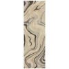 Oriental Weavers Anastasia 68007 Beige/ Charcoal Area Rug 2 ft. 6 in. X 8 ft. 0 in. Runner