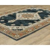 Oriental Weavers Andorra 2281E Blue/ Orange 2 Ft. 3 In. X 8 Ft. Runner Rug