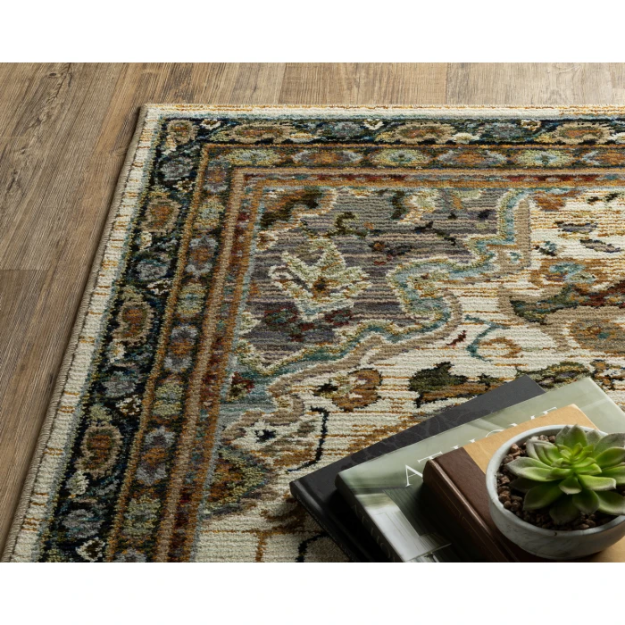 Oriental Weavers ANDORRA 2281e Blue/Orange Rug 2'3X8'