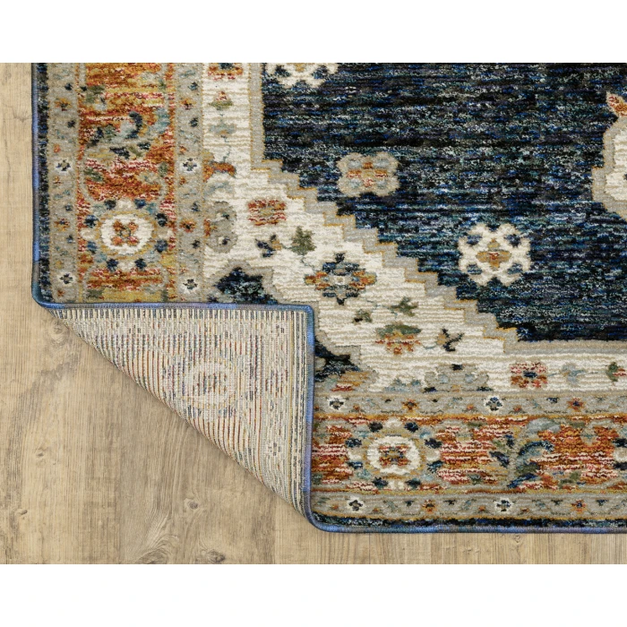 Oriental Weavers ANDORRA 2281e Blue/Orange Rug 2'3X8'