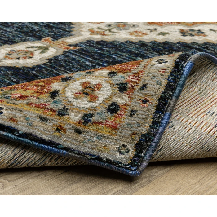 Oriental Weavers ANDORRA 2281e Blue/Orange Rug 2'3X8'
