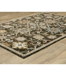 Oriental Weavers Andorra 2396B Brown/ Multi 8 Ft. 6 In. X 11 Ft. 7 In. Rectangle Rug