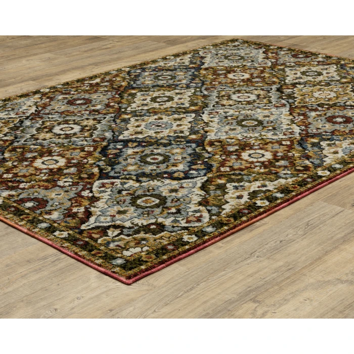 Oriental Weavers ANDORRA 2408a Red/Multi Rug 1'10X3'2