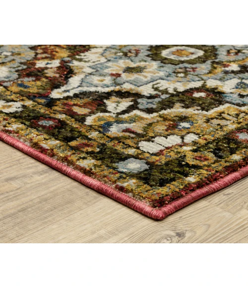 Oriental Weavers ANDORRA 2408a Red/Multi Rug 6'7X9'6