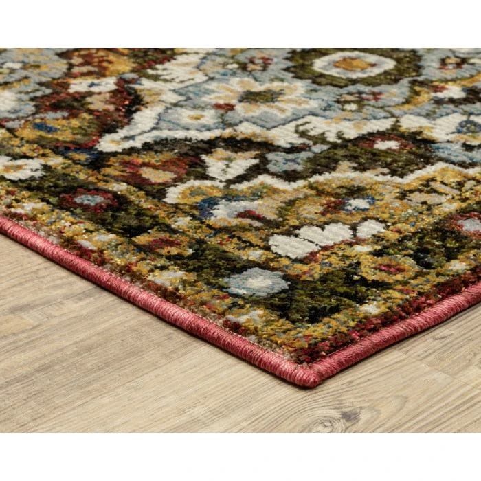 Oriental Weavers ANDORRA 2408a Red/Multi Rug 1'10X3'2