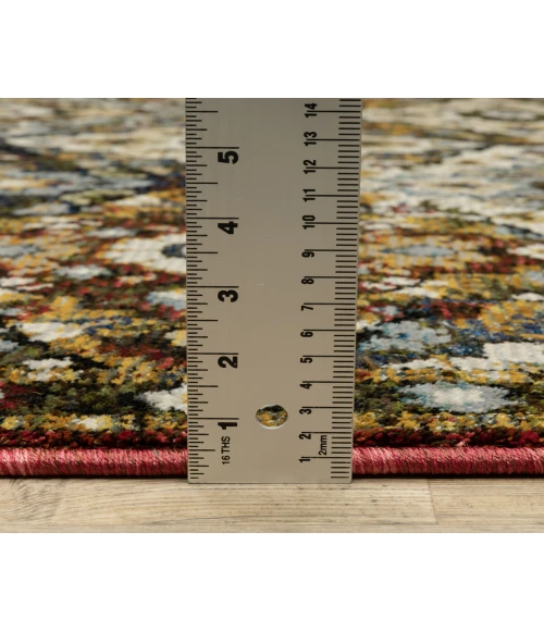 Oriental Weavers ANDORRA 2408a Red/Multi Rug 6'7X9'6