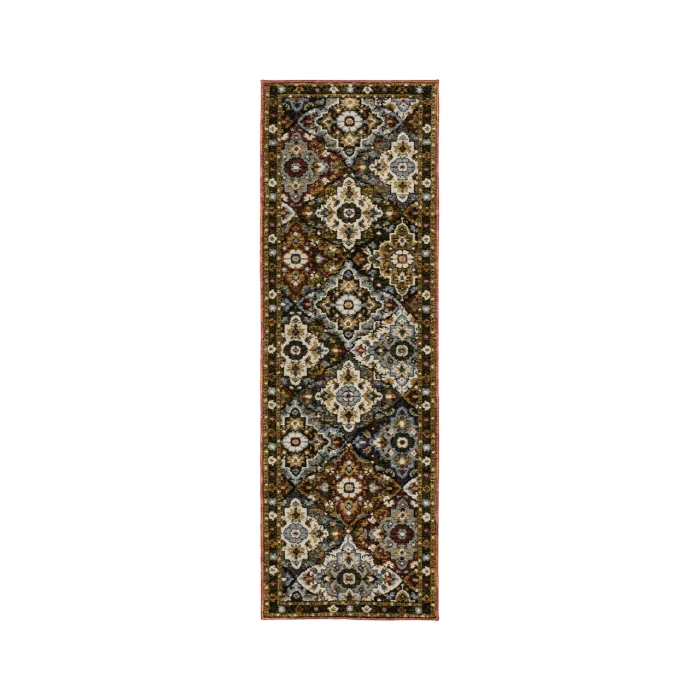 Oriental Weavers ANDORRA 2408a Red/Multi Rug 1'10X3'2