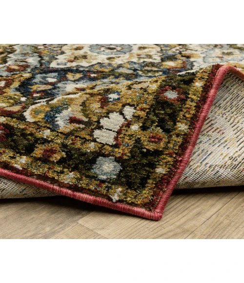 Oriental Weavers ANDORRA 2408a Red/Multi Rug 6'7X9'6