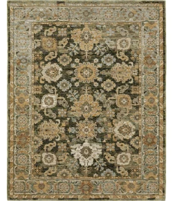 Oriental Weavers Andorra 2417B Green/ Gold 5 Ft. 3 In. X 7 Ft. 3 In. Rectangle Rug