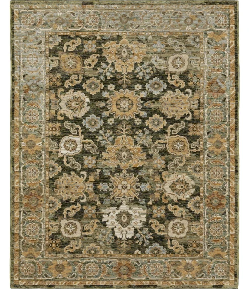 Oriental Weavers ANDORRA 2417b Green/Gold Rug 3'3X5'2