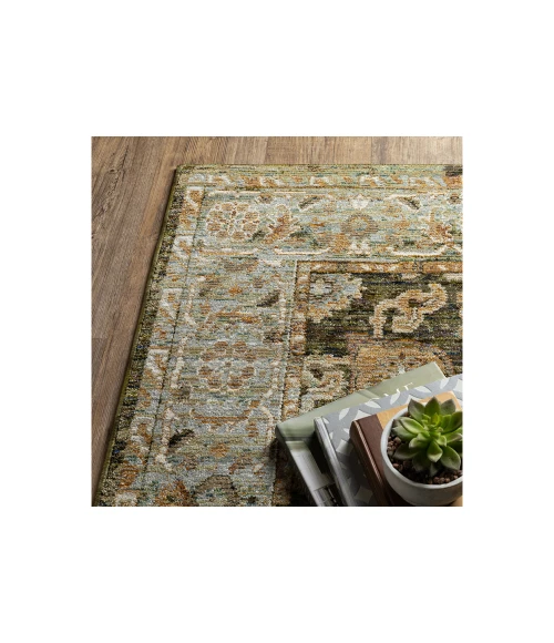 Oriental Weavers ANDORRA 2417b Green/Gold Rug 3'3X5'2